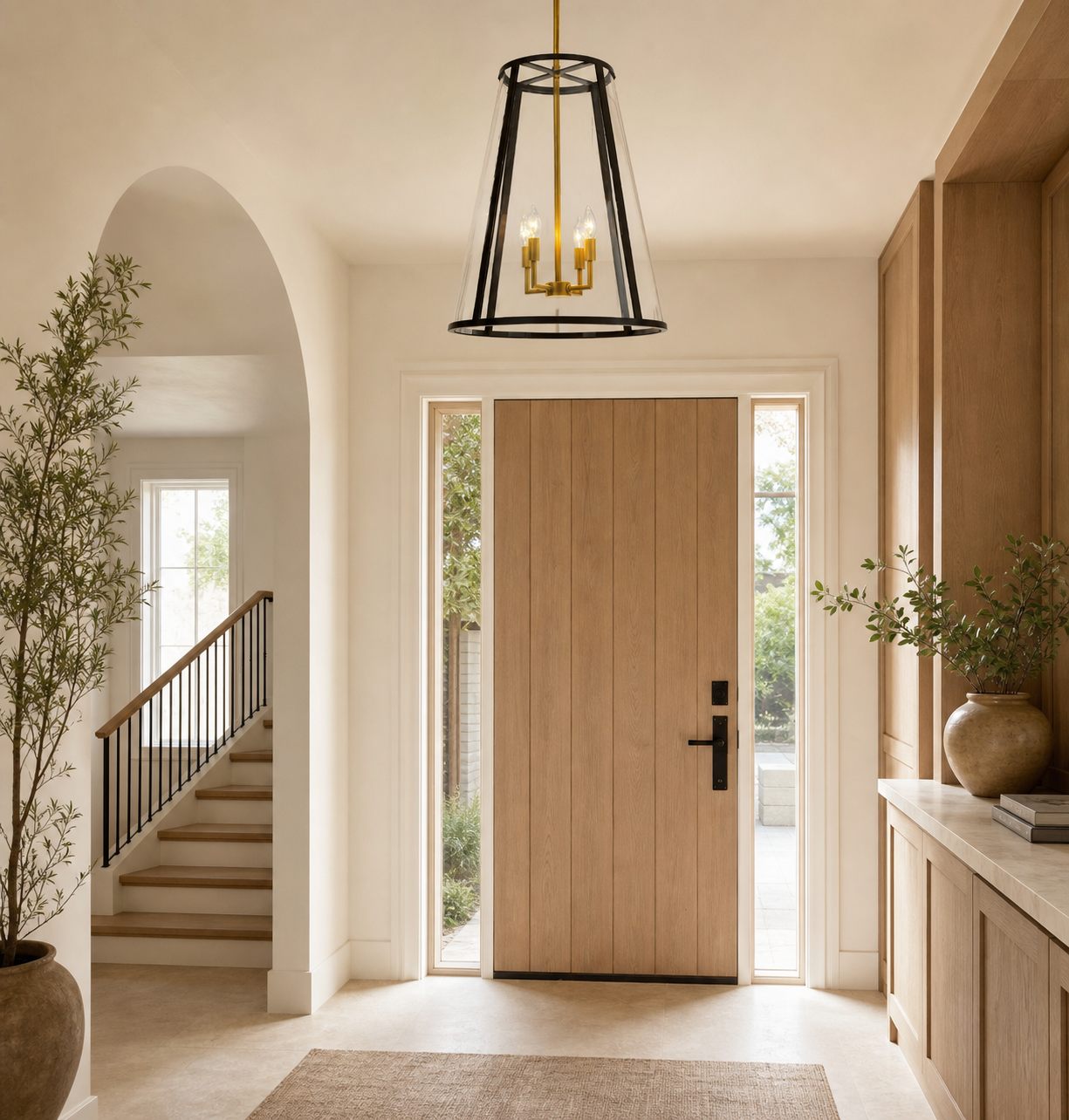 Ferrix Modern Outdoor Lantern Iron Pendant Lamp - Industial Glass Lighting Design