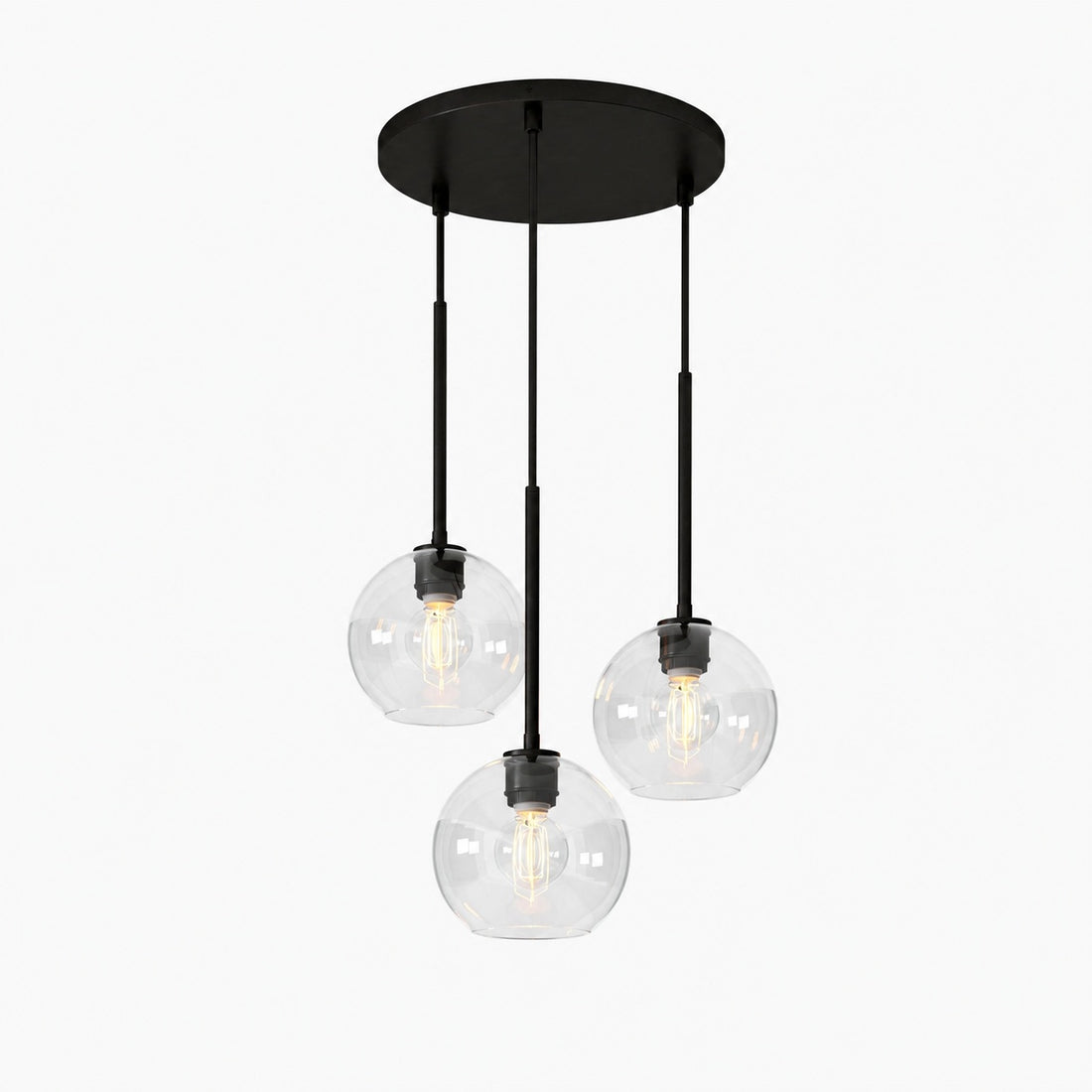 Selvion Minimalist Crystal Chandelier - Handcrafted Glass Sculptural Lighting Fixture