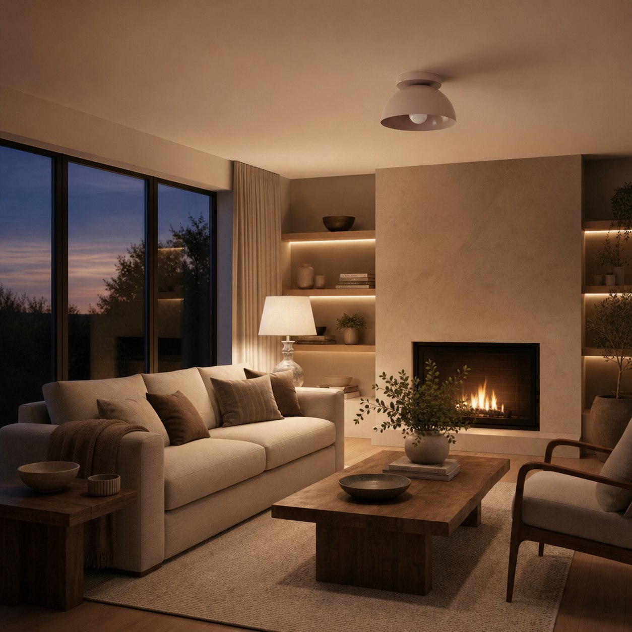 Metio Dome Colorful Minimalist Ceiling Light - Home Decor Highlight