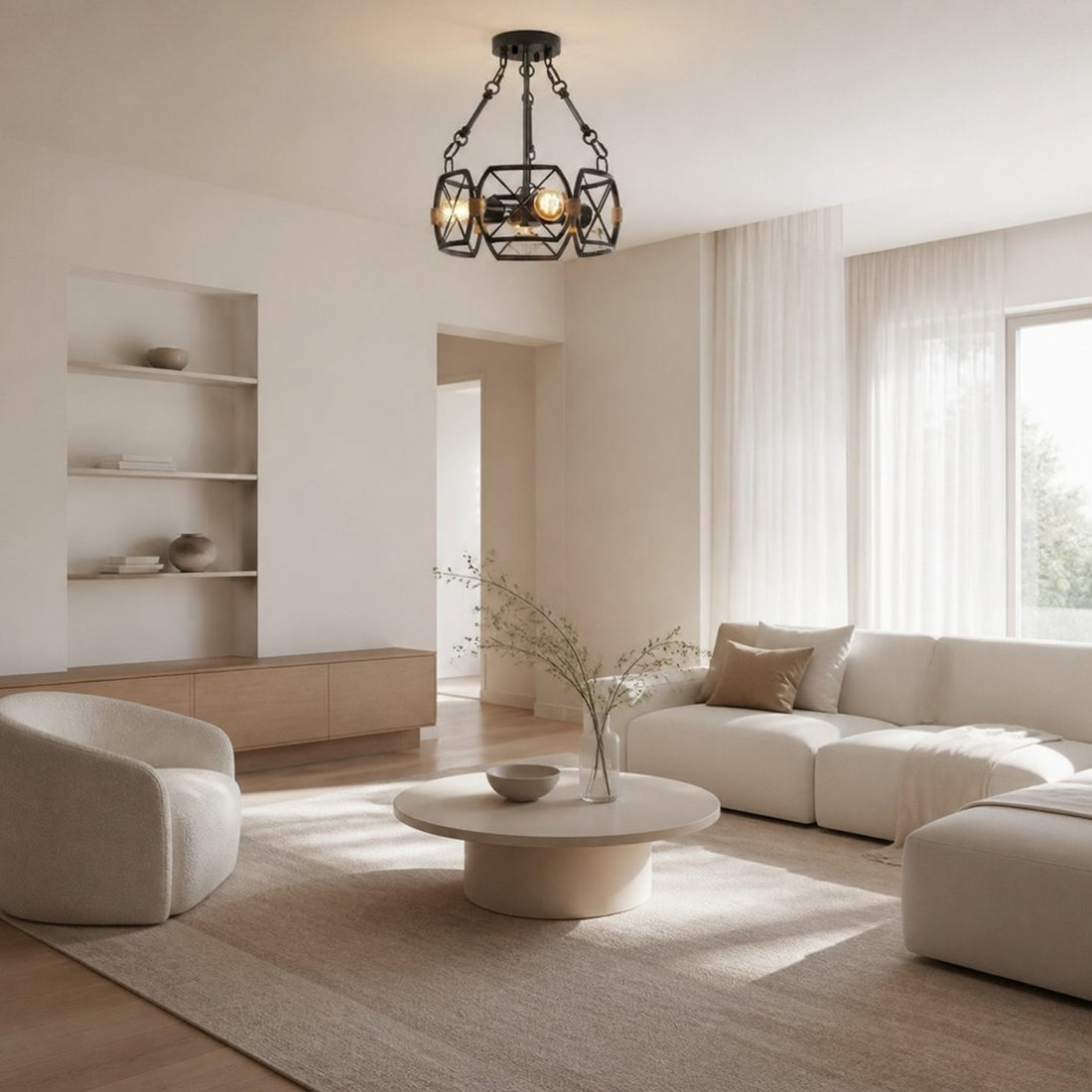 Cageon Open Metal Cage Industrial Ceiling Lamp - Design for Loft and Dining Room
