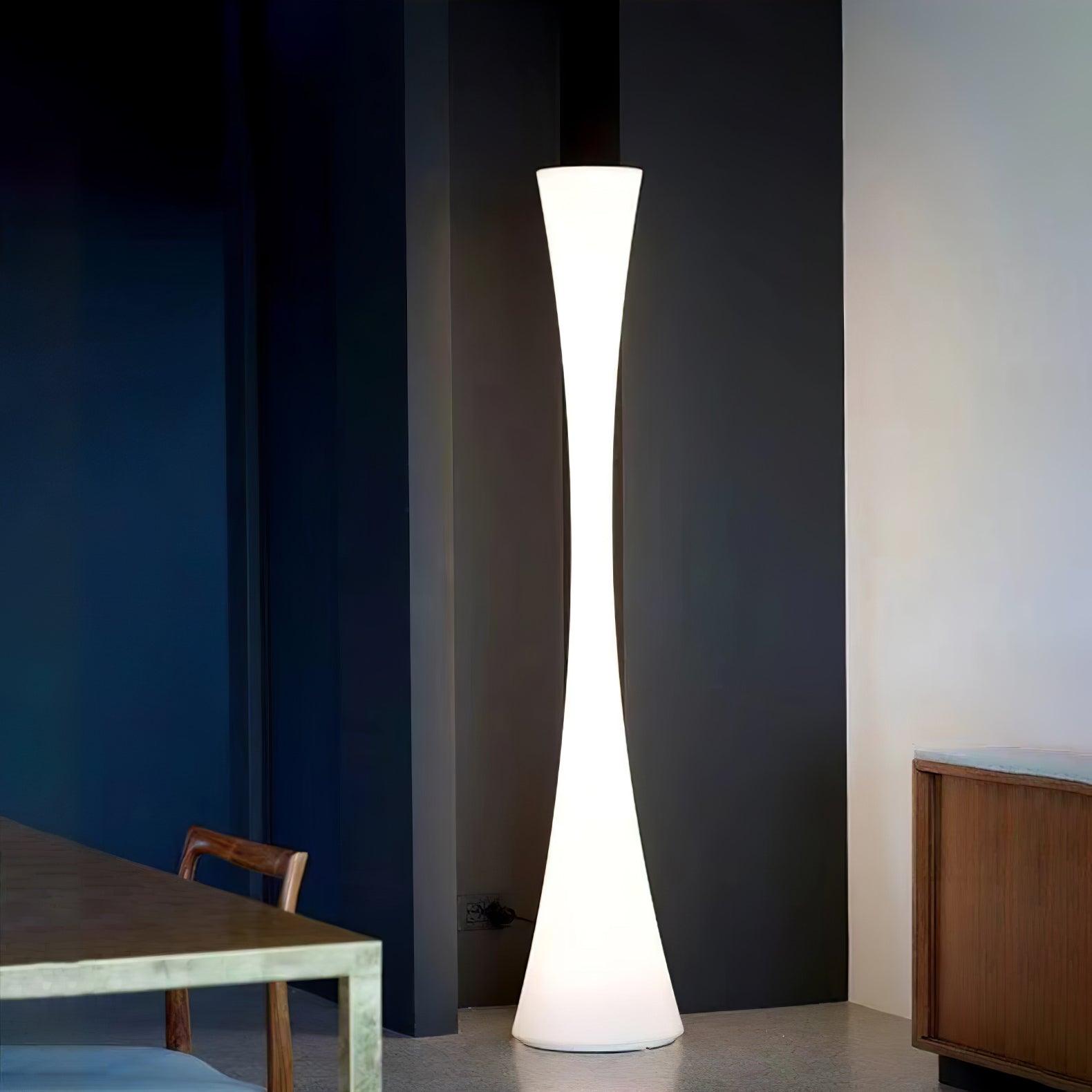 Romantic Simple White Column Floor Lamp