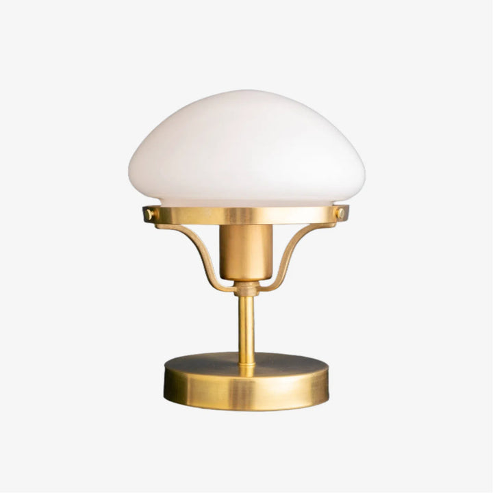 Ornato Luxe Modern Brass or Black Table Lamp With Art Deco Lustre