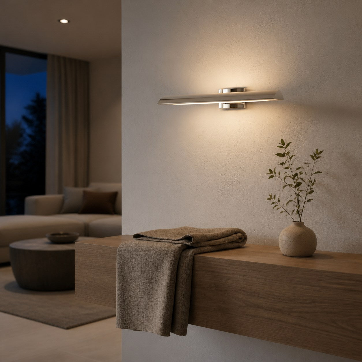 Libris Wall-Mounted Picture Light - Minimalist Linear Metal Frame for Artwork & Hallway