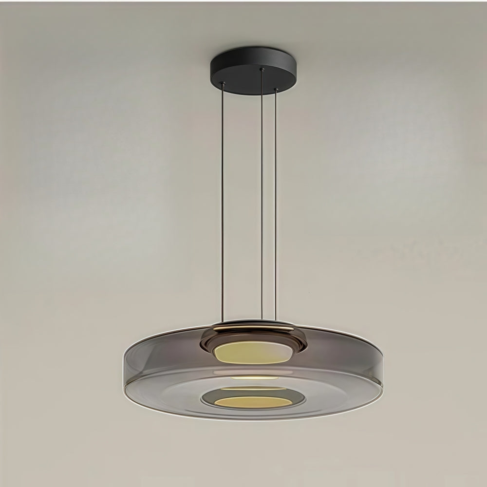 Green Glass Pendant Light - Nordic Levels Series Hanging Light