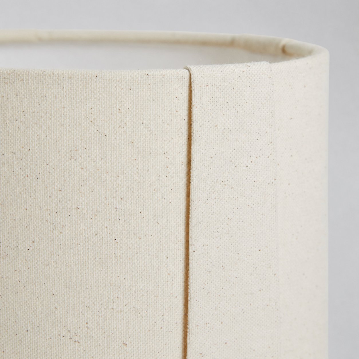 Pryssa Ceramic Table Lamp with Ivory Linen Shade -  Artistic Lighting for Living Room or Bedroom