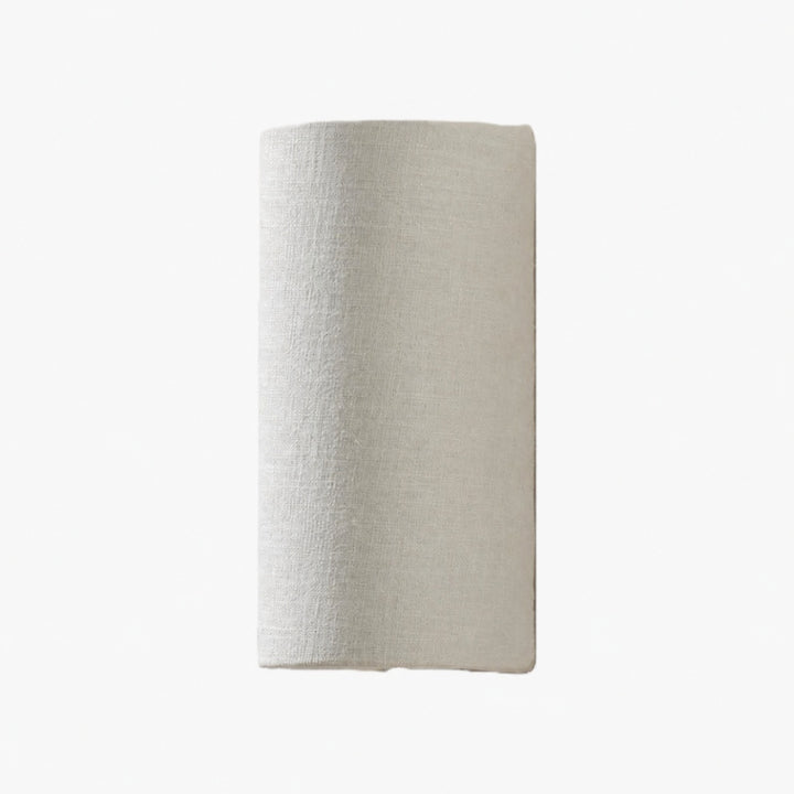 Linbron Linen Wall Sconce Natural Fabric Shade Modern Wall Light for Bedroom