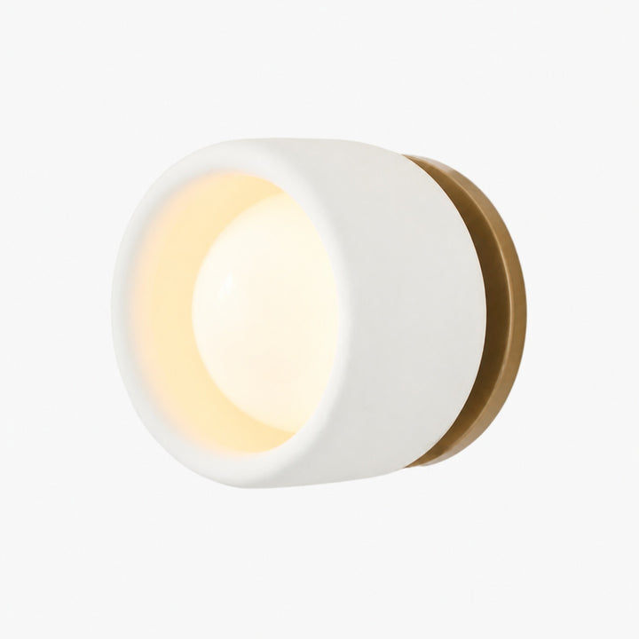 Cerova Modern Ivory Porcelain Sconce – Soft Organic Wall Light