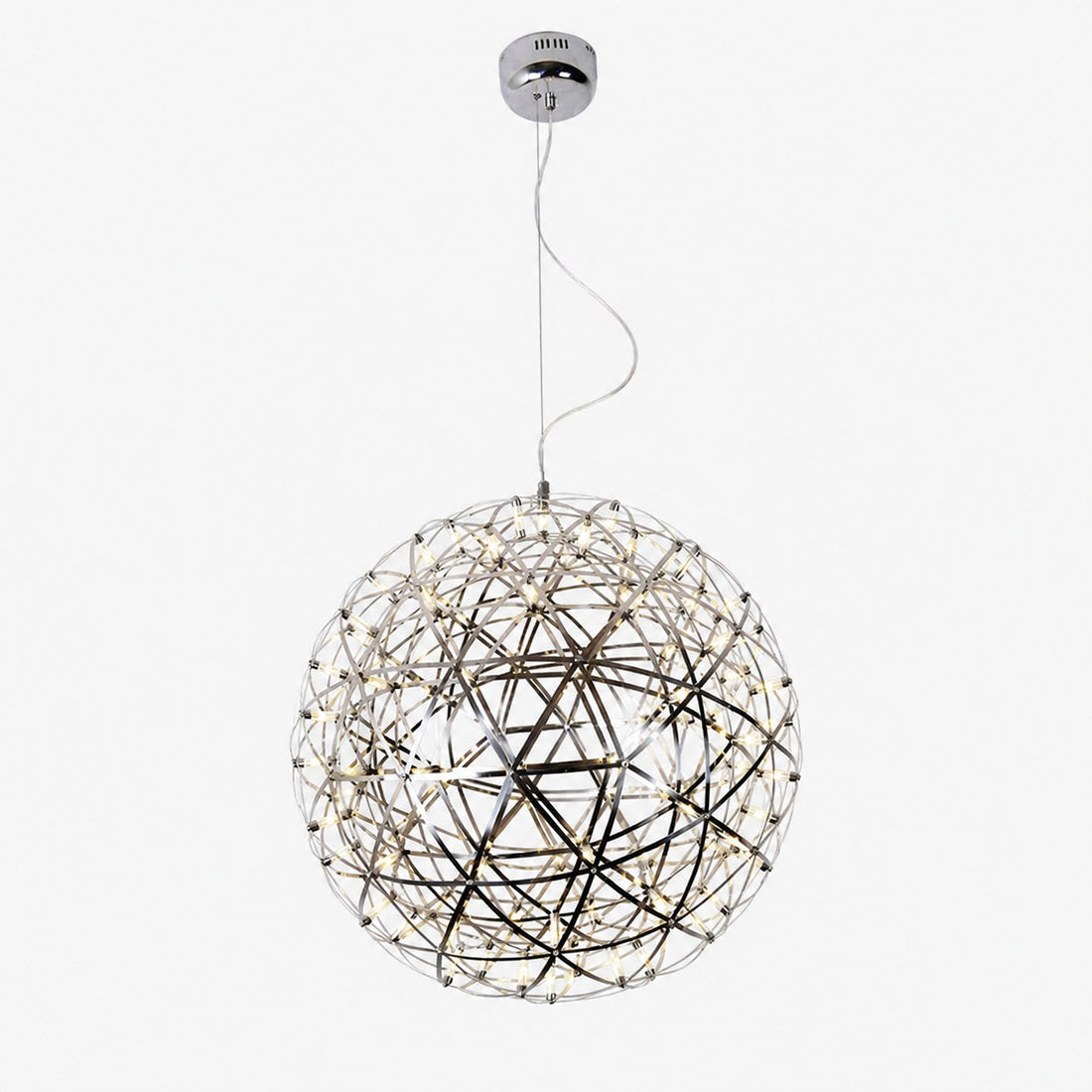 Silver Spark Ball Pendant Light