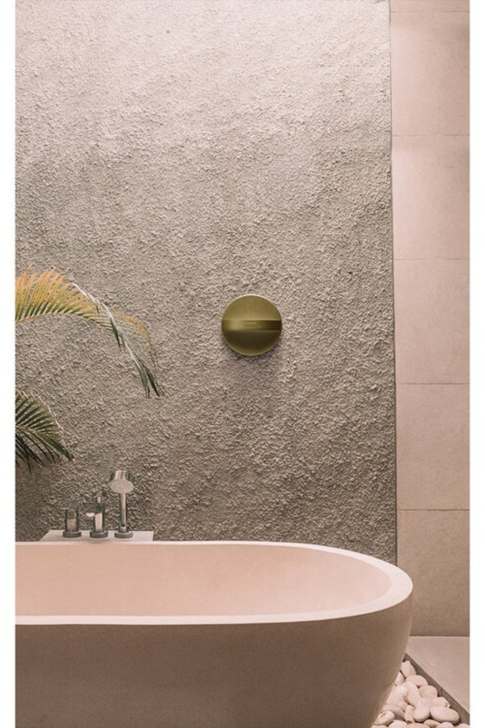 Wabi-sabi Style Plus Travertine Wall Lamp