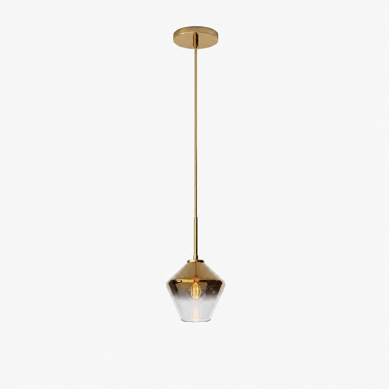 Merin Transparent Glass Sculpture Geometric Chandelier