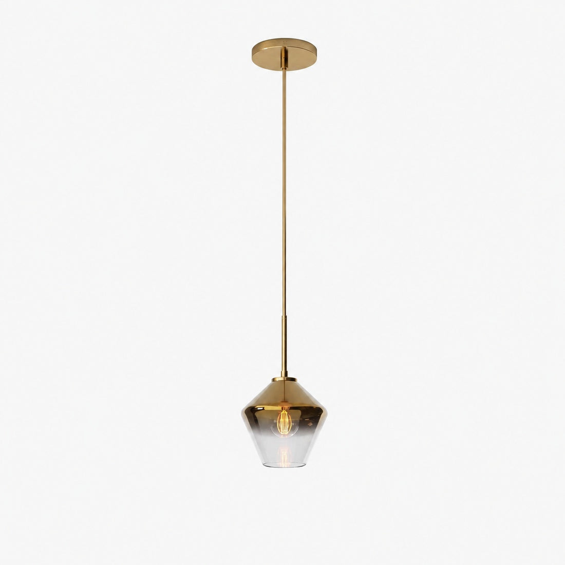 Merin Transparent Glass Sculpture Geometric Chandelier