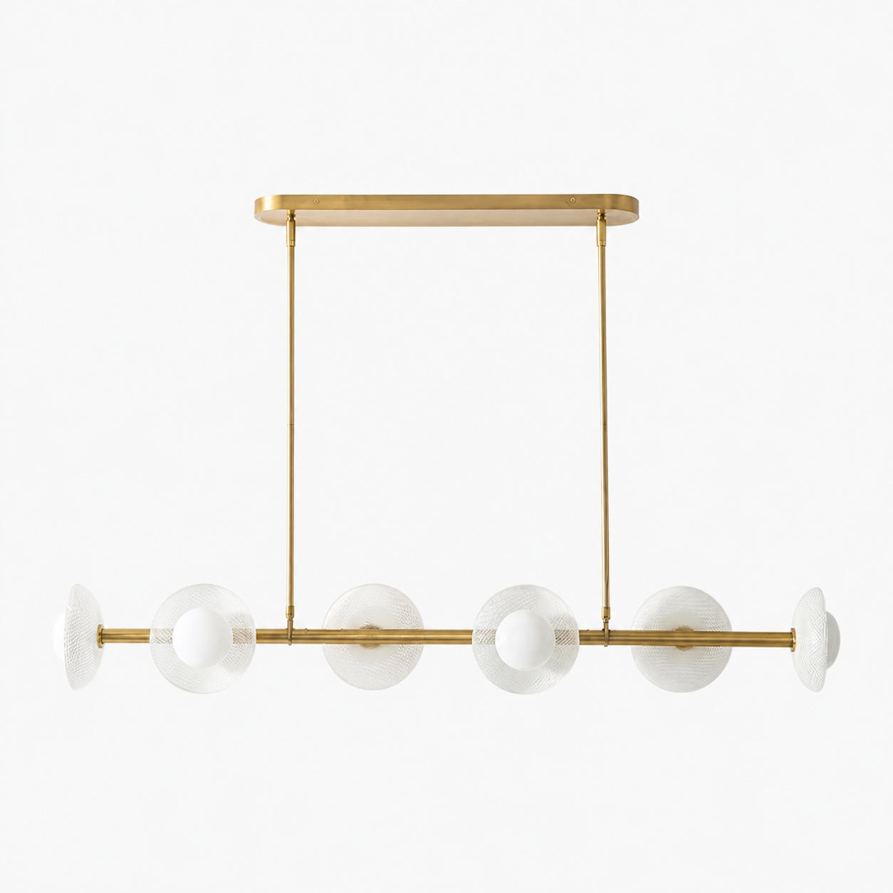 Elorina 6-Light Linear Chandelier - Modern Metal Light Fixture - Dining Room Lighting