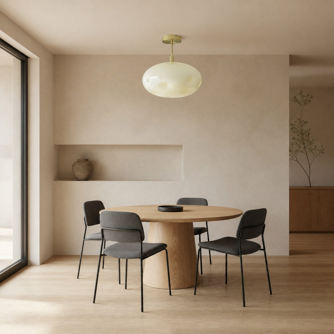 Orra Ceiling Lamp – Sculptural Globe Design Modern Minimalist Versatile for Living Room