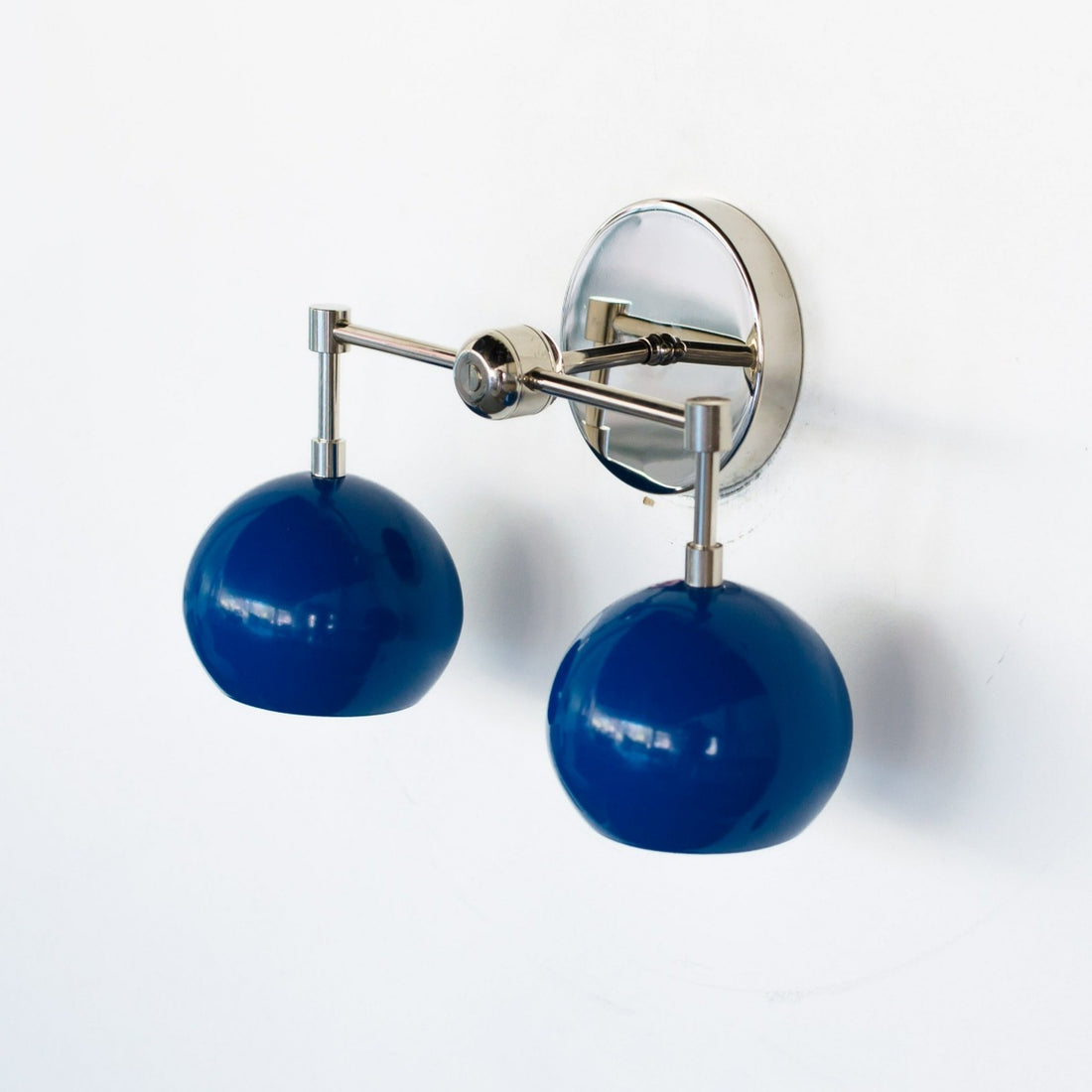 Navy Loa Wall Light - Double Ball Bath Vanity Mirror Wall Sconce