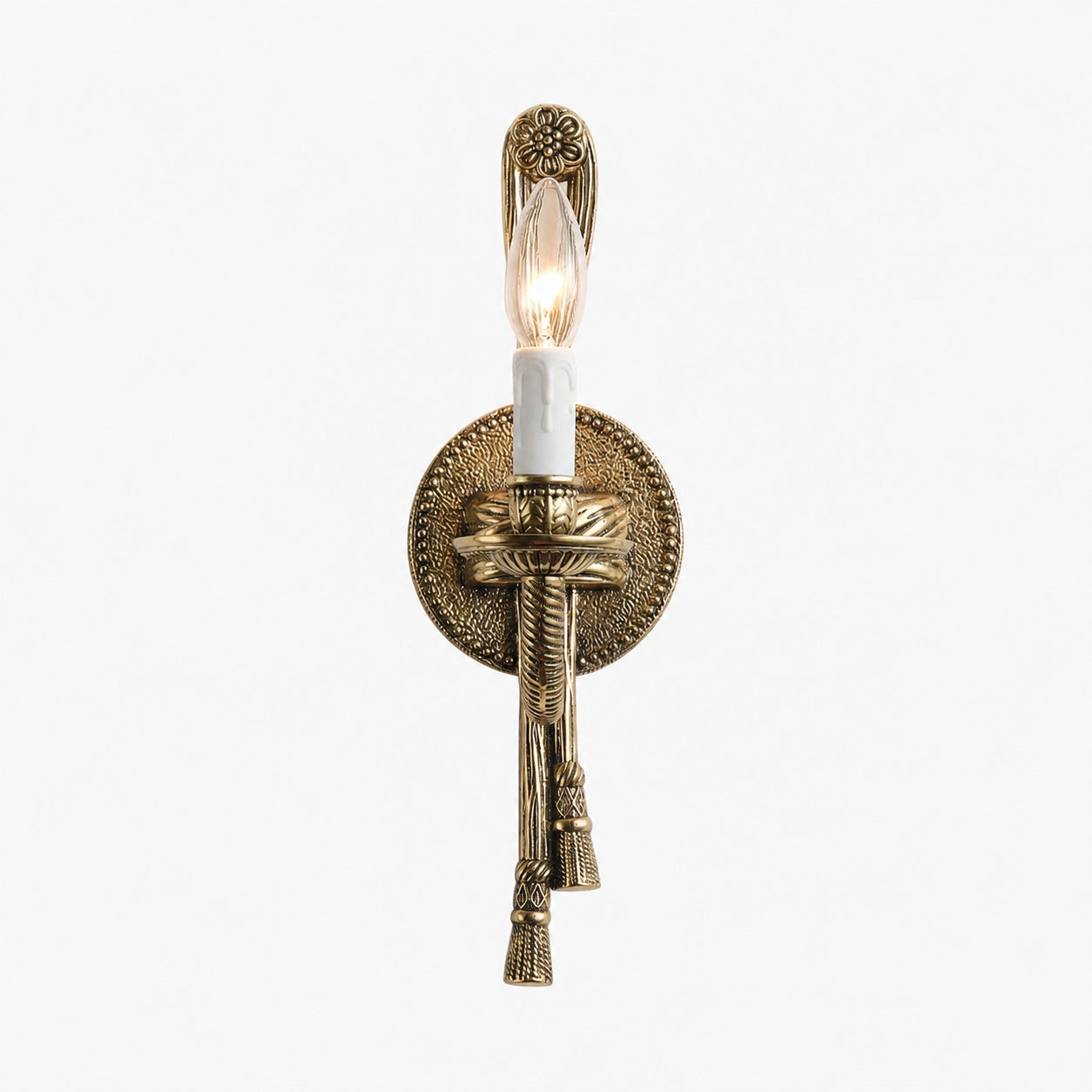 Cast Brass Sconce