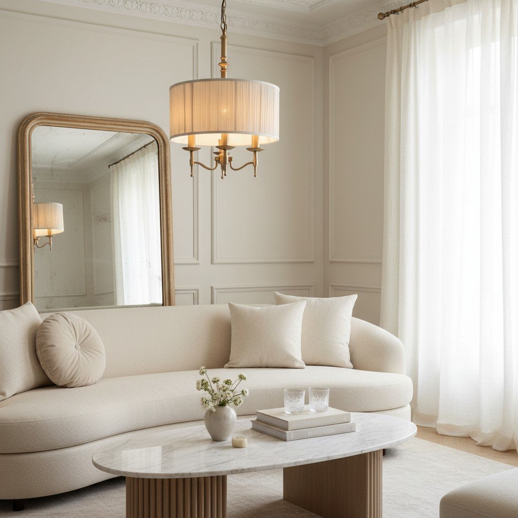 Tela 3-Light Pendant Lamp - Elegant Multi Arm Hanging Light for Living & Dining Spaces