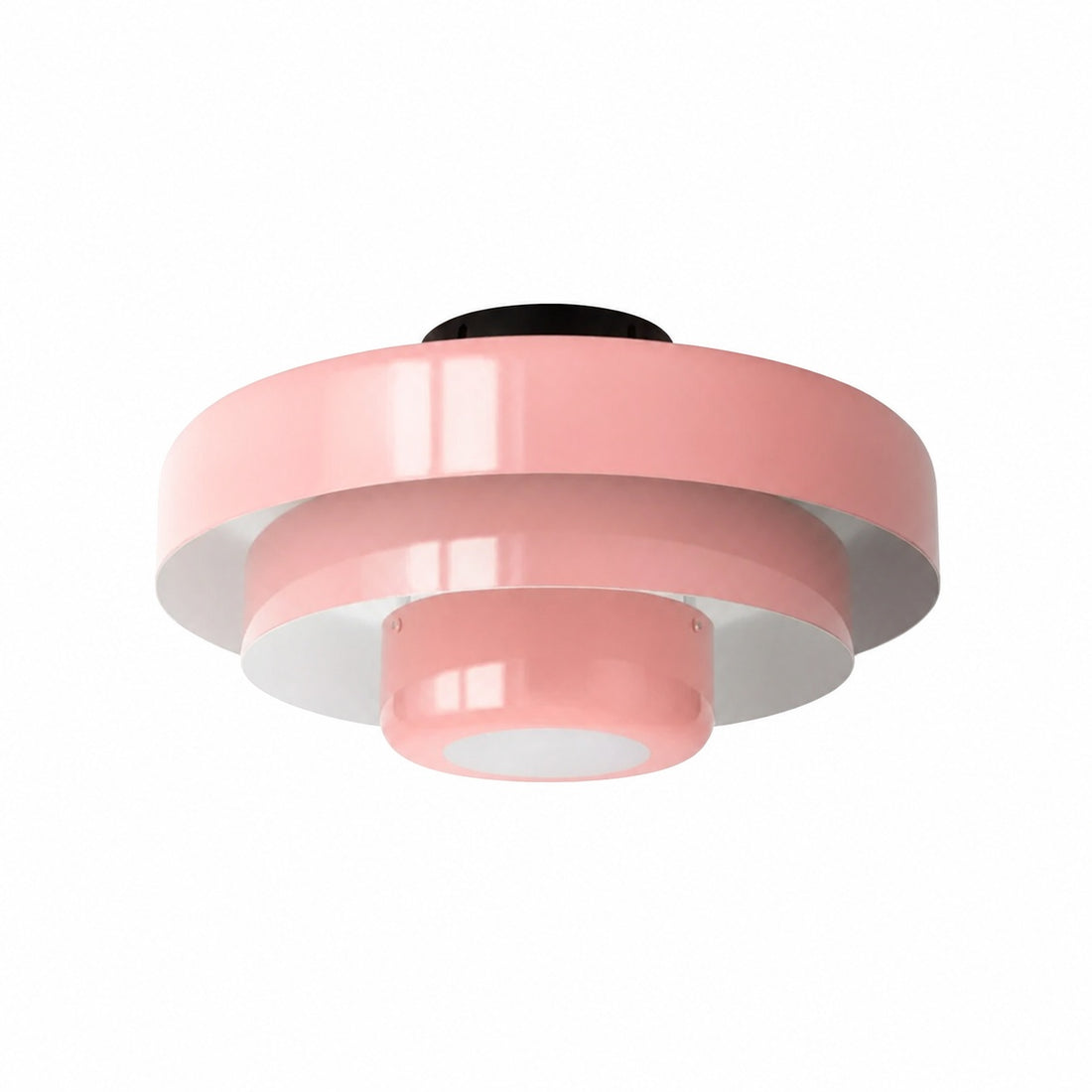 Veleora Bauhaus Three-Tier Colorful Round Macaron Ceiling Lamp - Modern Metal Design for Living Rooms