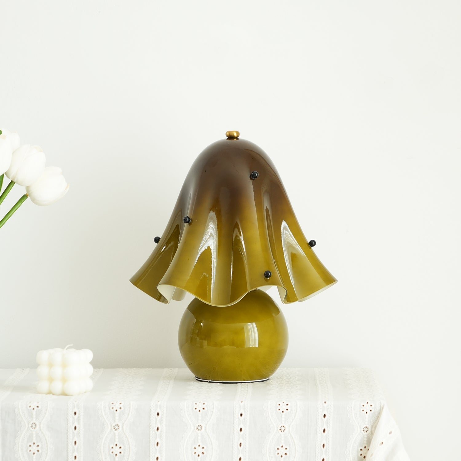 Bellina Decorative Table Lamp - Sculptural Bell Flower Shape