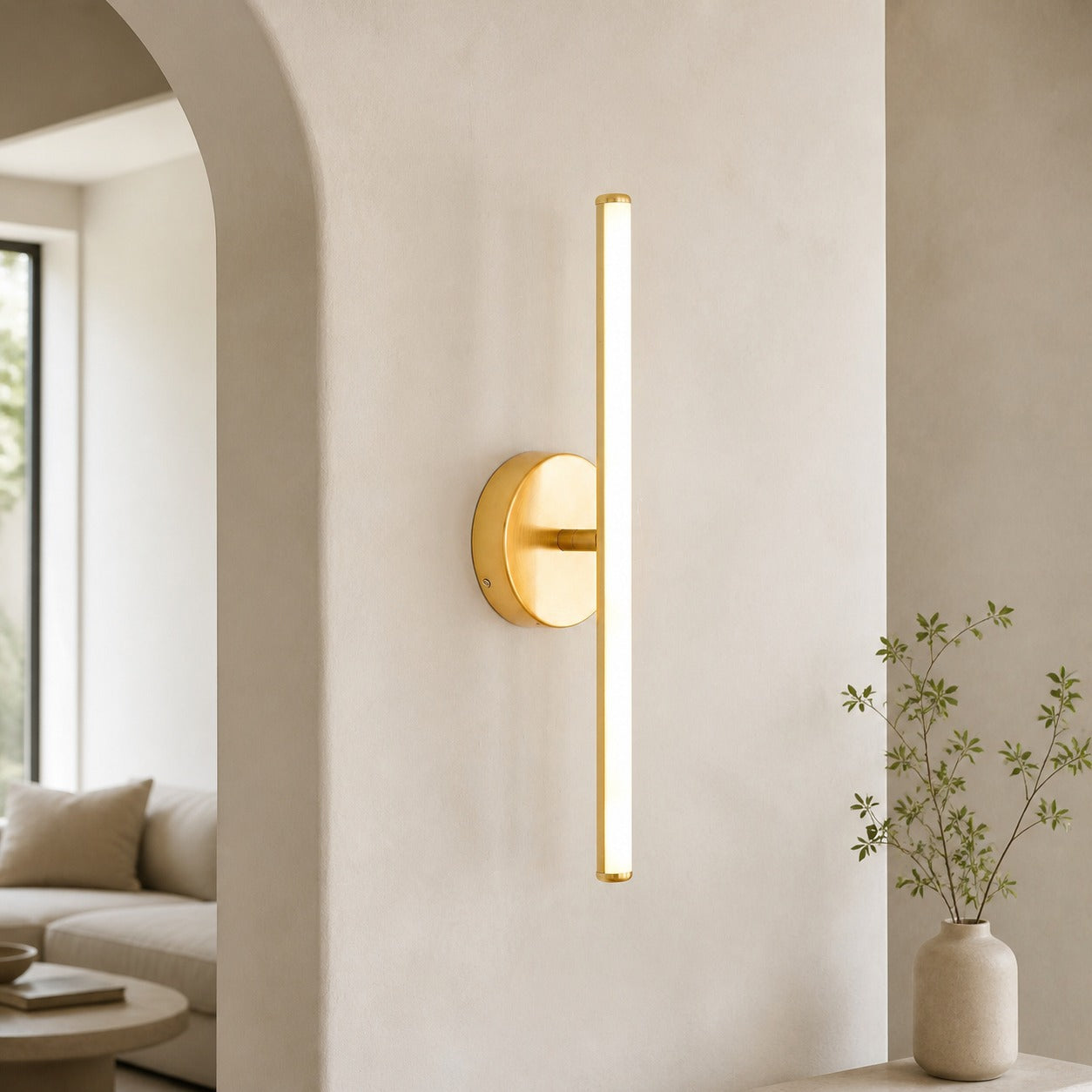 Voro Modern LED Wall Sconce - Metal Bathroom & Hallway Lighting Fixture
