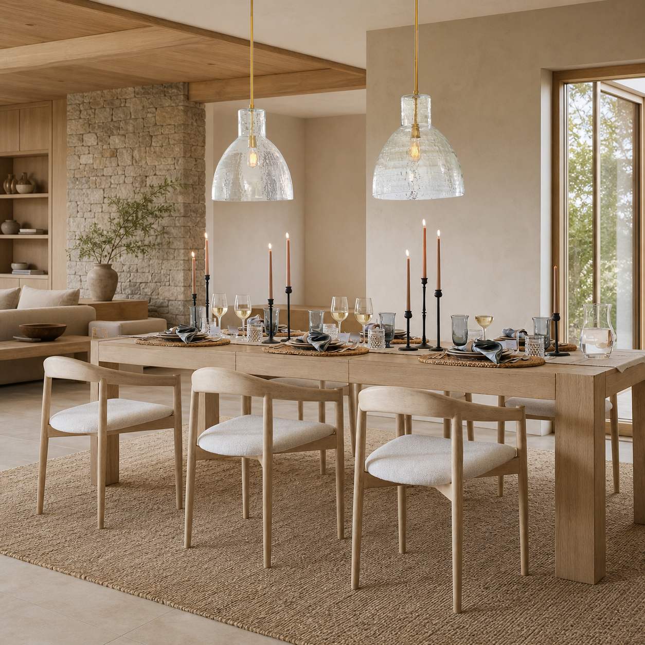 Glavira Recycled Glass Pendant Collection - Modern Kitchen Lighting