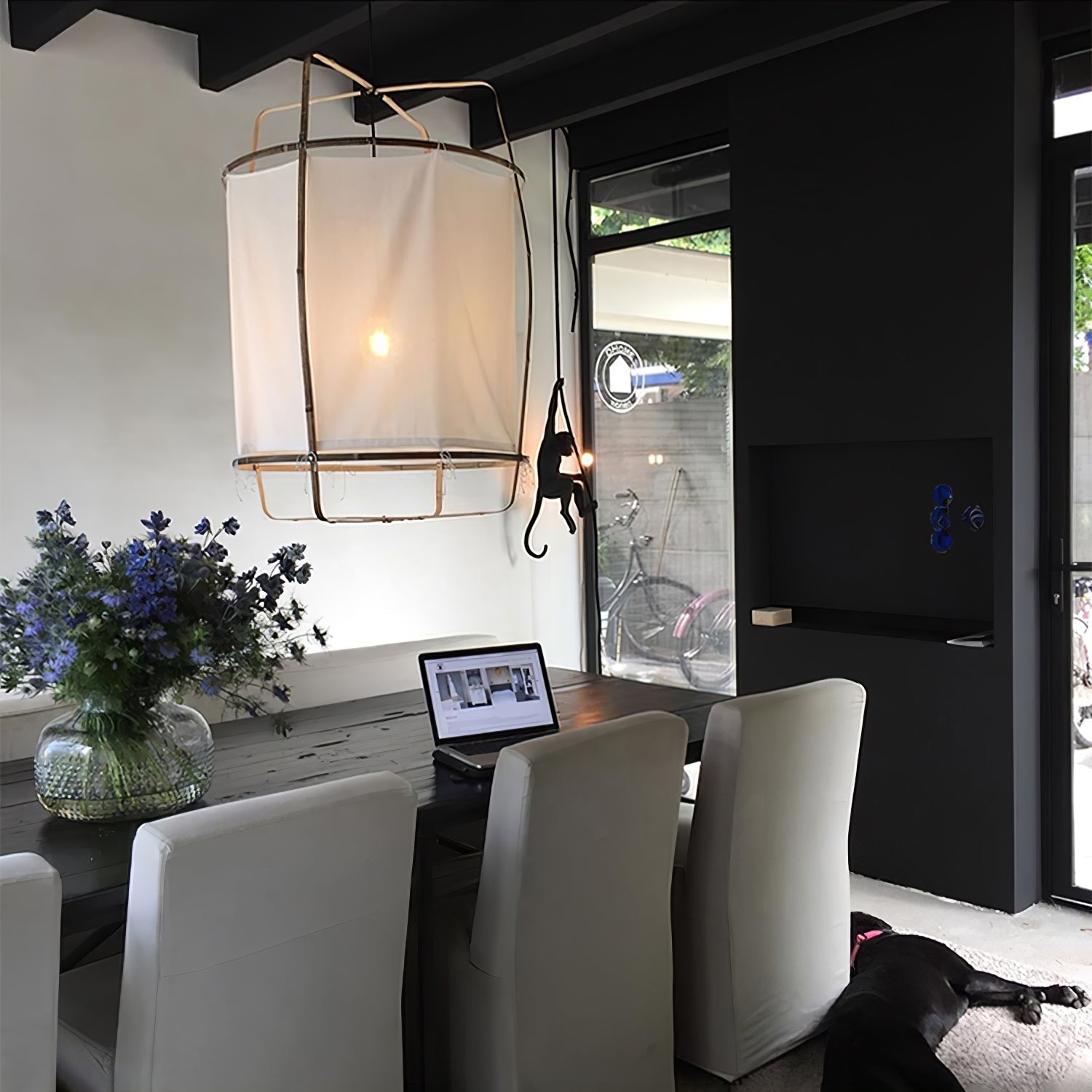 Straight Hollow Tulle Pendant Lighting