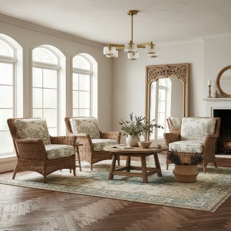 Canovus Ceiling Fixture with Ribbed Glass - Industrial Metal Living Room Light