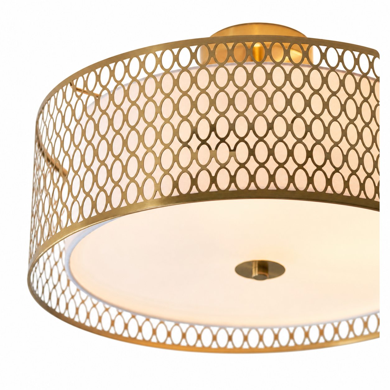 Modern 3 Light Mesh Design Ceiling Light - Dimmable for Living Room