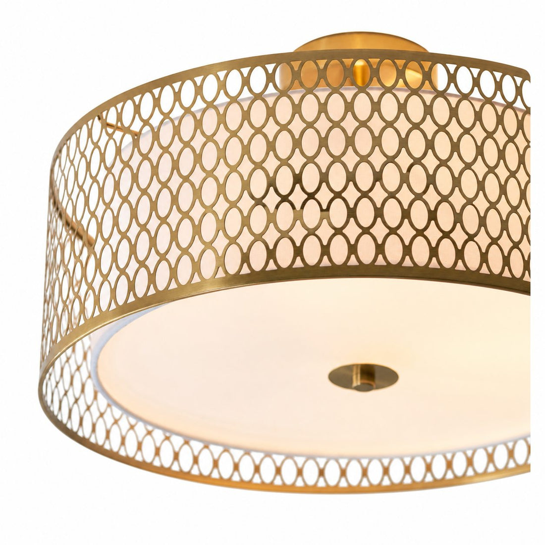Modern 3 Light Mesh Design Ceiling Light - Dimmable for Living Room