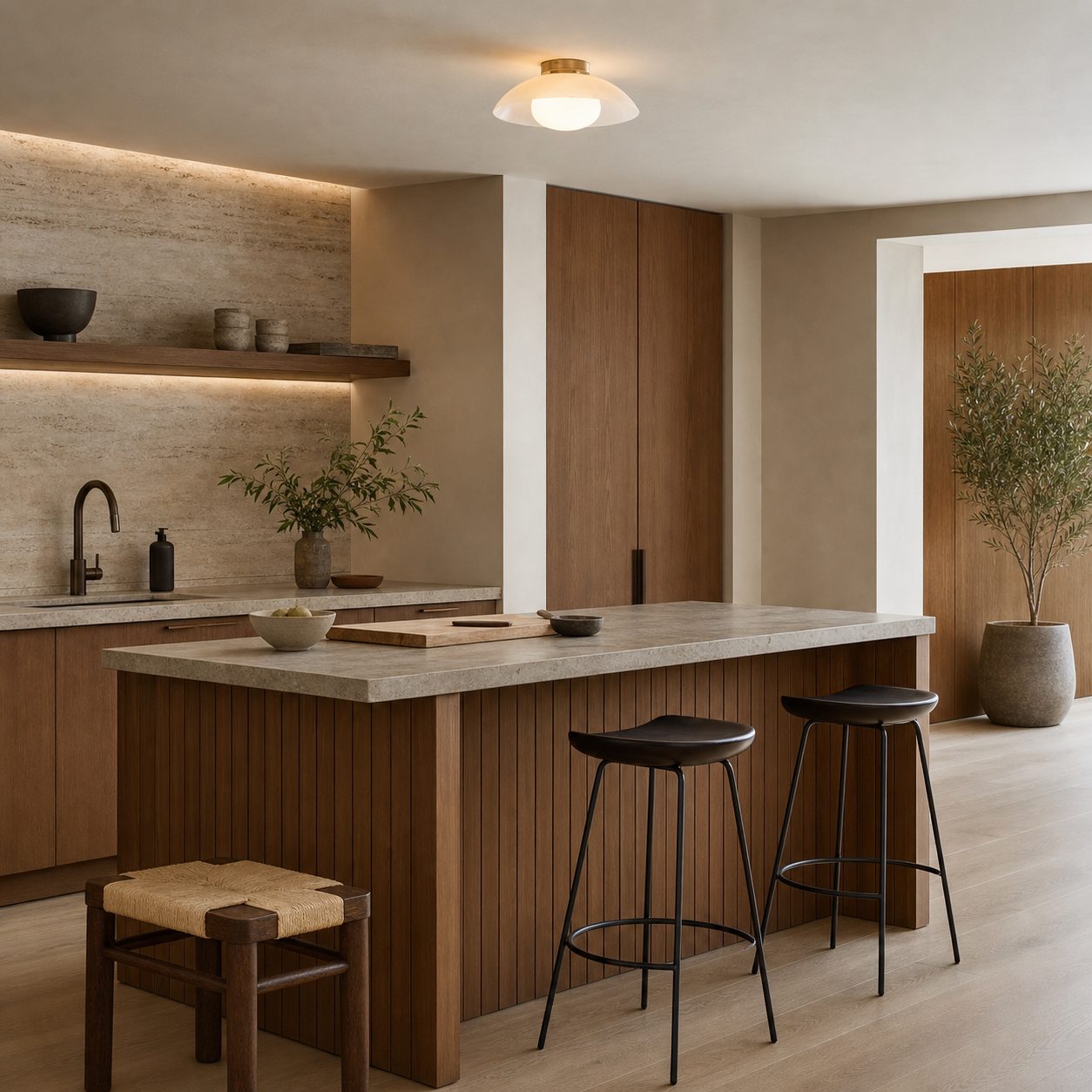 Elorina Flush Mount Glass/Metal Ceiling Light - A Stylish Fixture for Modern Spaces
