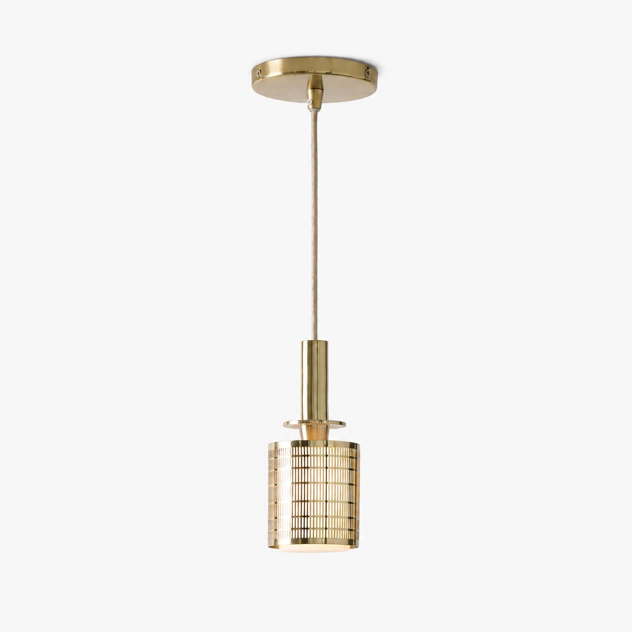 Galvia Champagne Bronze Metal Pendant - Adjustable and UL Compliant