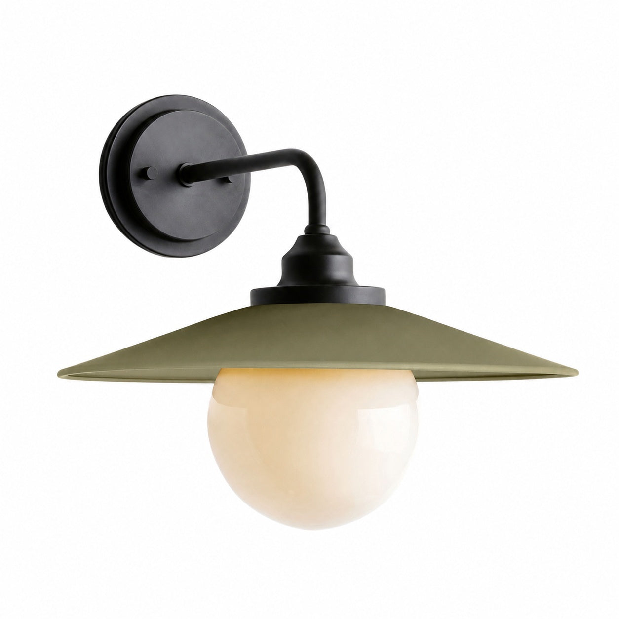 Cordax Utility-Inspired Wall Sconce - Metal and Glass for Indoor Outdoor Decor