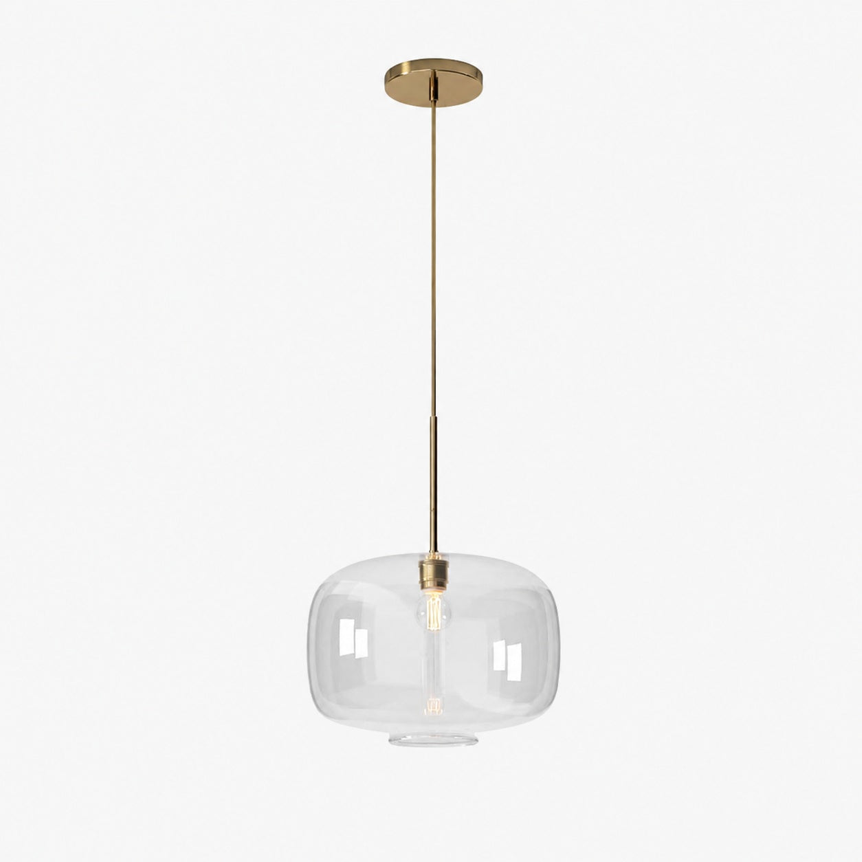 Lumivelle Pebble Pendant Light - Adjustable Glass Shade - Modern Lighting