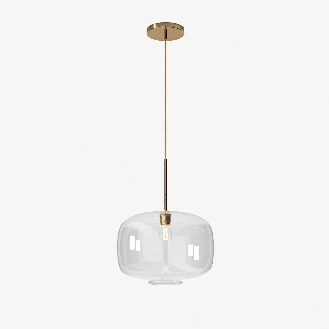 Lumivelle Pebble Pendant Light - Adjustable Glass Shade - Modern Lighting