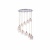 Glomara Sculpted Metal Pendant Lamp – Transitional Sconce Ambient Lighting for Bedrooms and Entryways