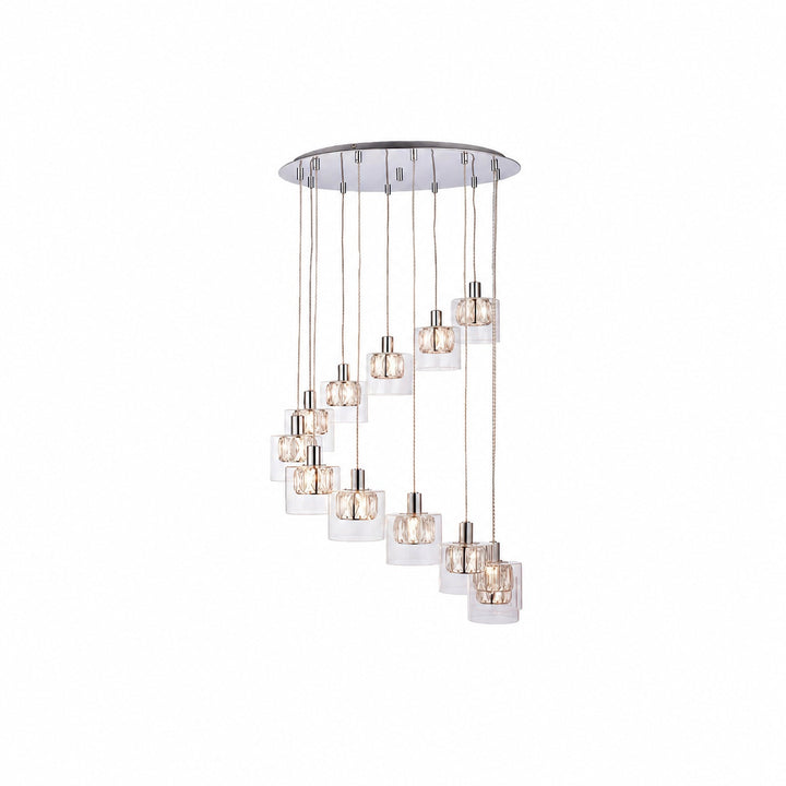 Glomara Sculpted Metal Pendant Lamp – Transitional Sconce Ambient Lighting for Bedrooms and Entryways