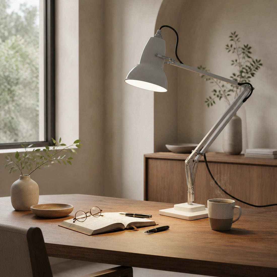 Modryx Vintage Adjustable Desk Lamp – Industrial Task Light for Home Offices