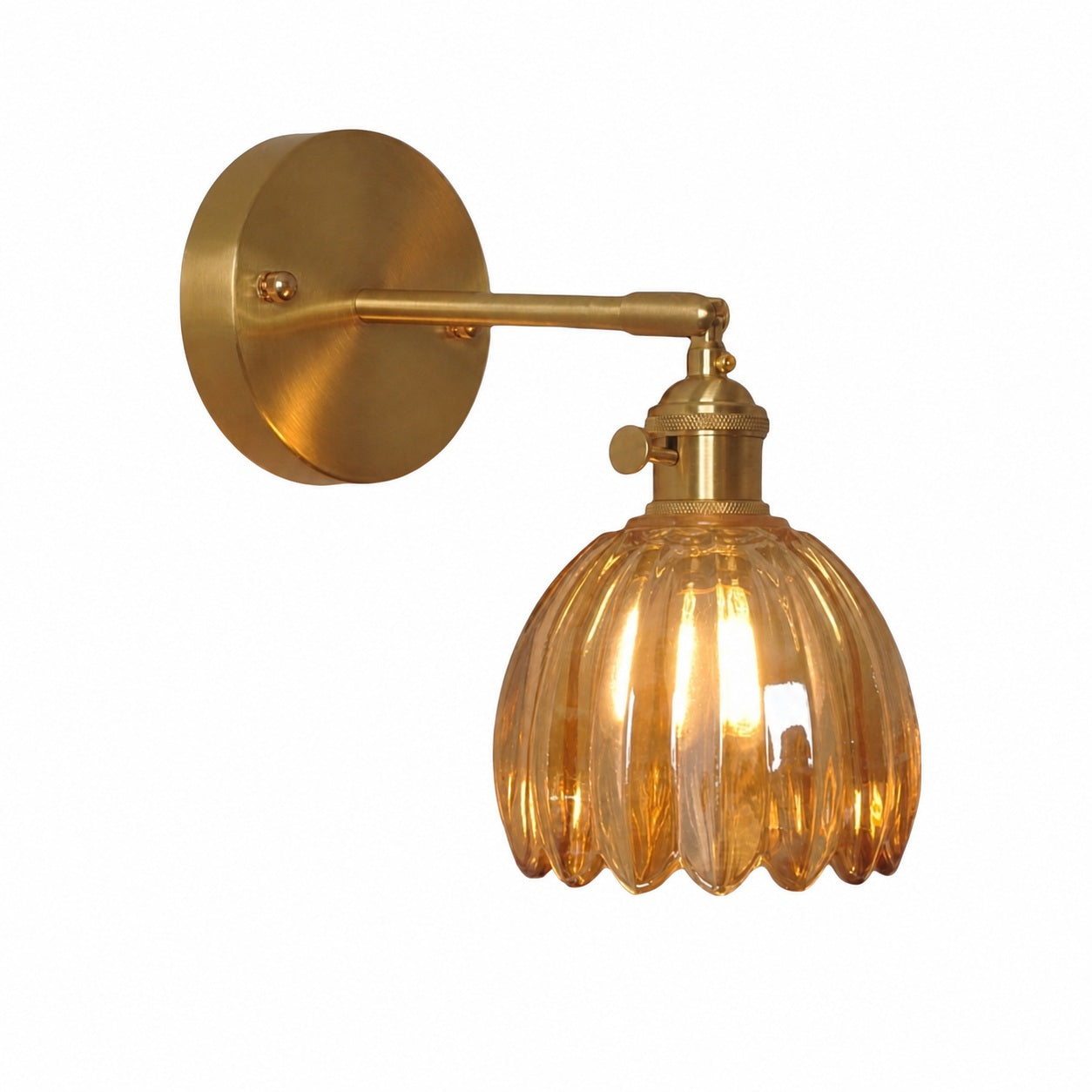 Blossix Floral Tulip Wall Sconce – Modern Wall Lamp Metal Base for Home Interior Lighting N64