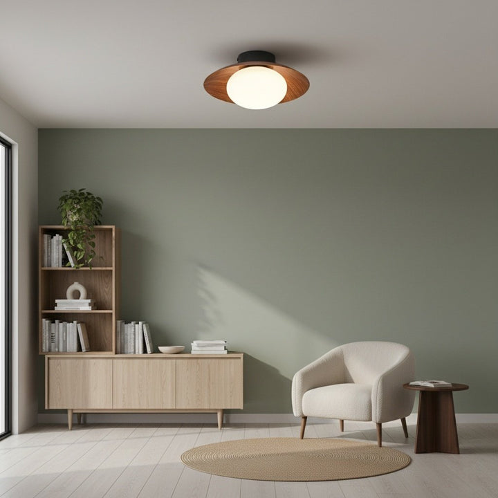 Oribela Ceiling Light Sculptural Globe Aesthetic with Soft Ambient Glow for Kitchen and Lounge