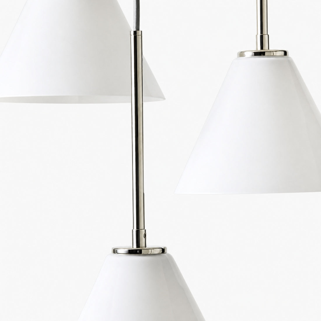 Conica 3-Light Cone Chandelier - Sculptural Glass Pendant Lighting Modern Style