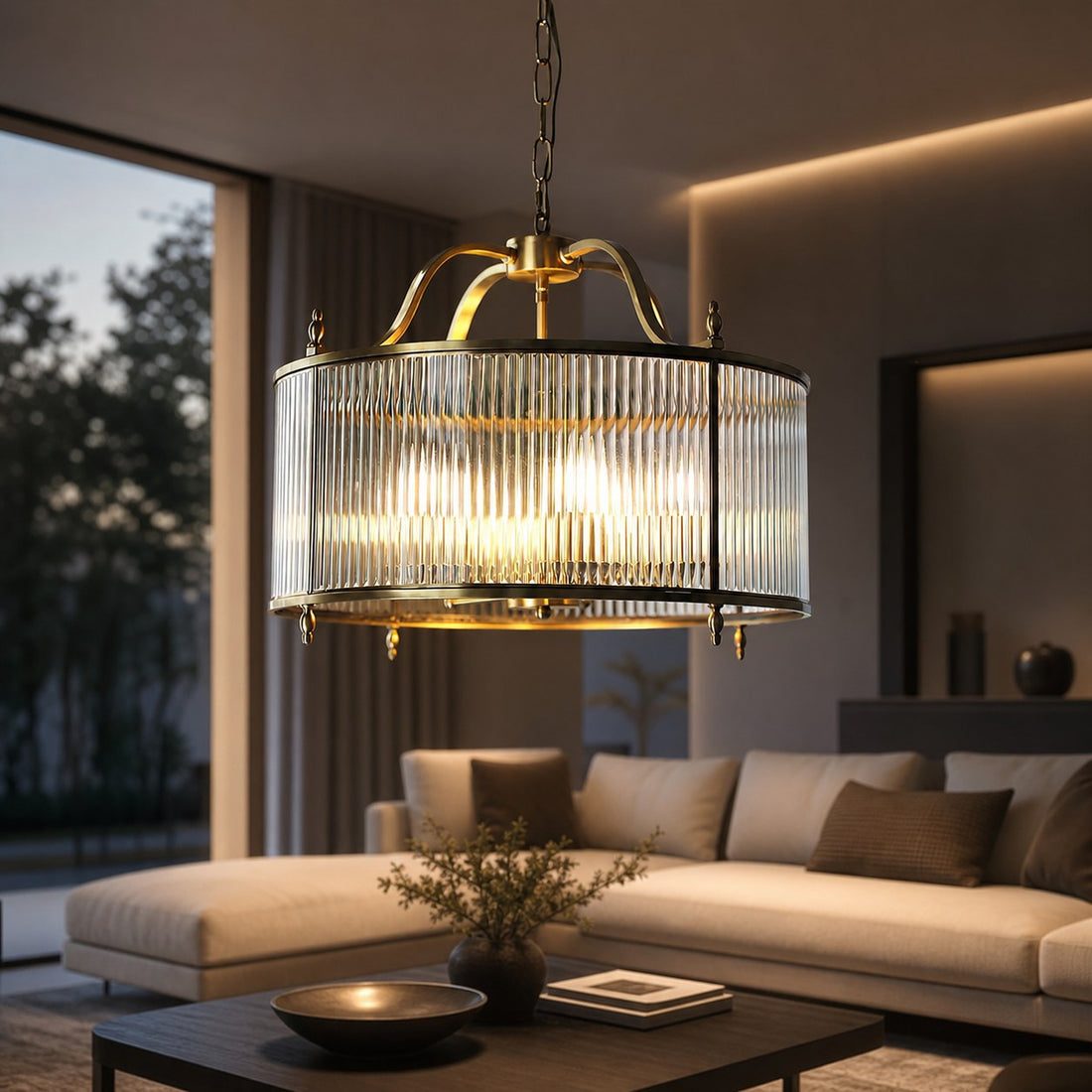 Lambeth Glass Chandelier