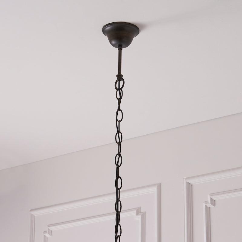 TF Astoria Tiffany Ceiling Pendant – Dimpled Geometric Glass Design for Living Room
