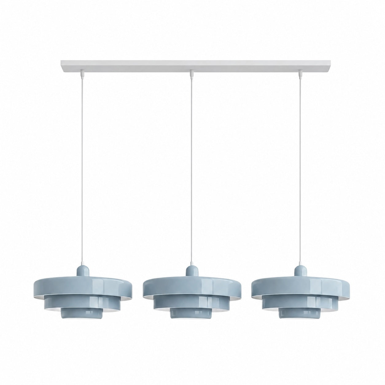 Malero Triple Layer Macarons Pendant Light - Modern Disc Form Lighting for Dining Room or Lounge N52