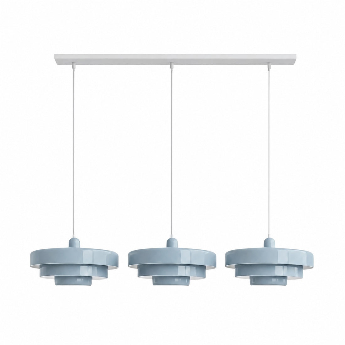 Malero Triple Layer Macarons Pendant Light - Modern Disc Form Lighting for Dining Room or Lounge N52