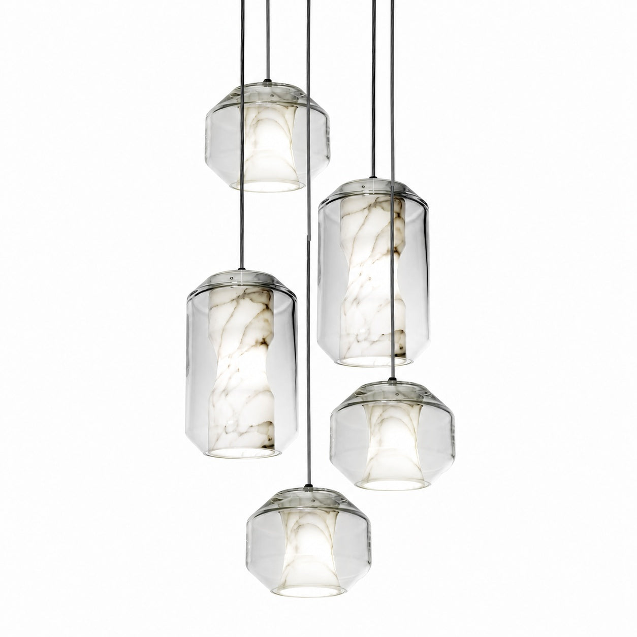 Glass Alabaster Pendant Lamp