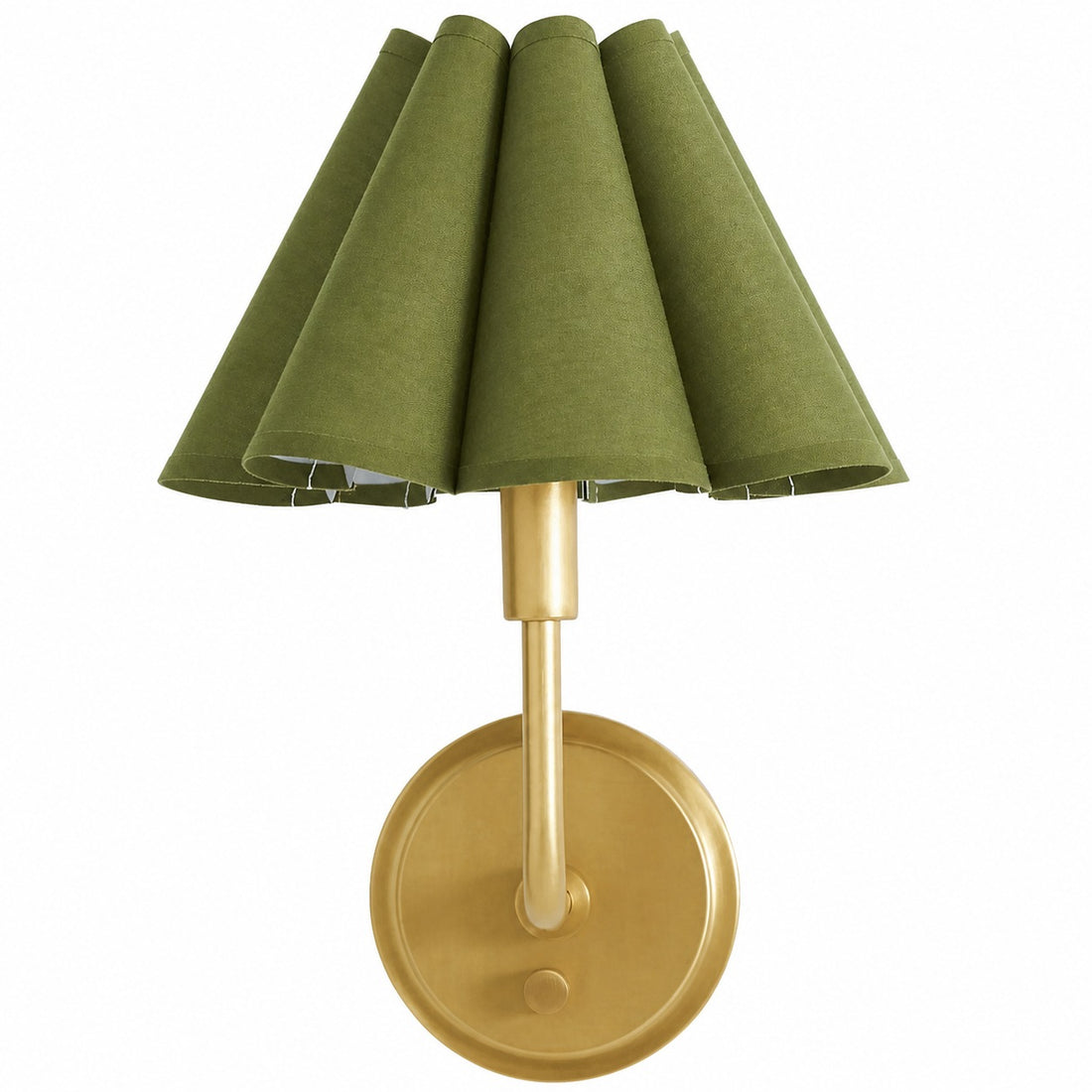 Capirise Scalloped Wall Sconce Light - Metal Bedroom & Hallway Lighting Fixture