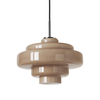 Koloro Elegant Retro Glass Pendant Light – Adjustable Length for Living Room & Hallway