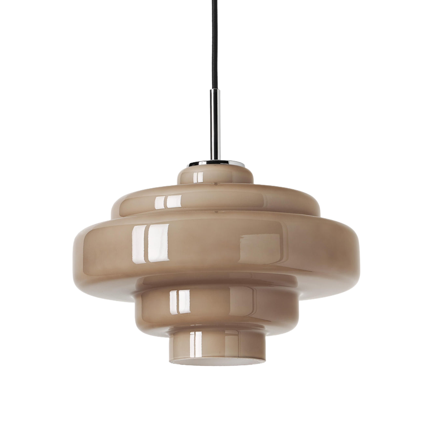 Koloro Elegant Retro Glass Pendant Light – Adjustable Length for Living Room & Hallway
