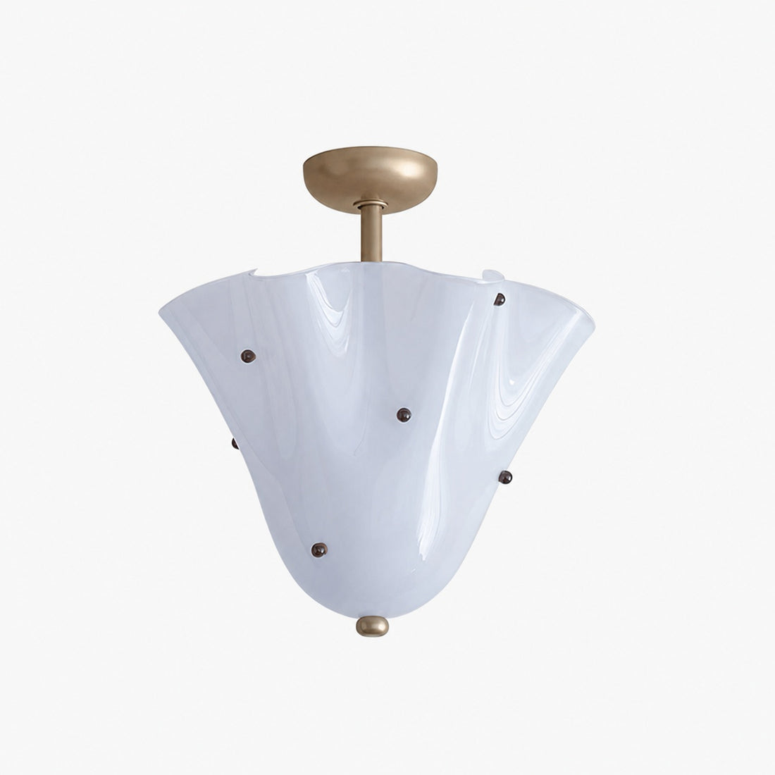 Bellina Decorative Glass Ceiling Light - Modern Sculptural Flush Mount