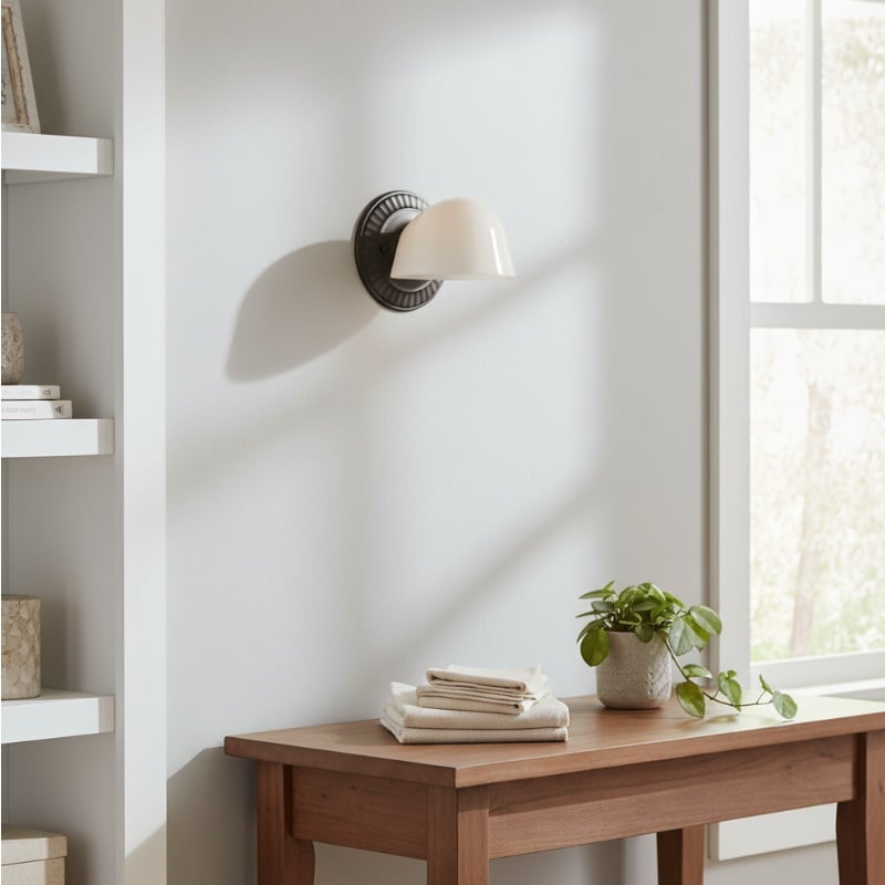 Fiesta Fluted Wall Sconce – Art Deco Inspired Design with Soft Ambient Lighting for Bathroom or Bedroom