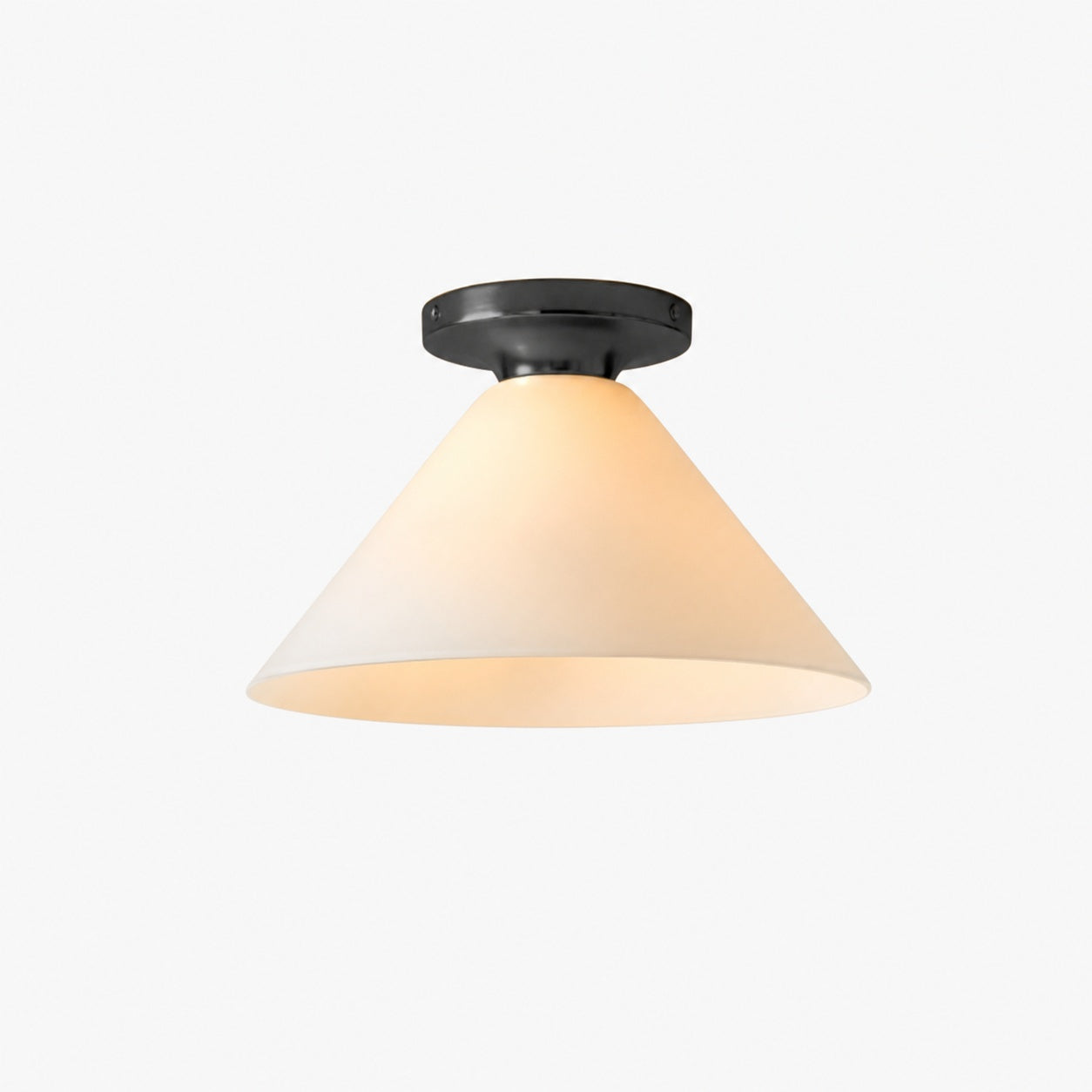 Conica Cone Flush Mount – Glass Ceiling Light for Modern Spaces